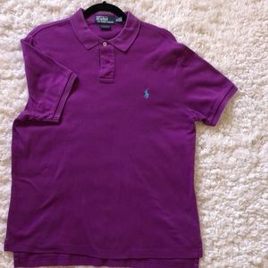 Men’s purple polo shirt